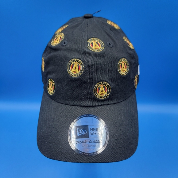 Atlanta United New Era Adjustable Men's Hat One Size Black Gold Red Soccer New - Picture 2 of 10
